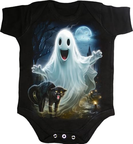 Spiral - High Spirits - Baby Sleepsuit Black (UK, Age, 3 Months, Black)