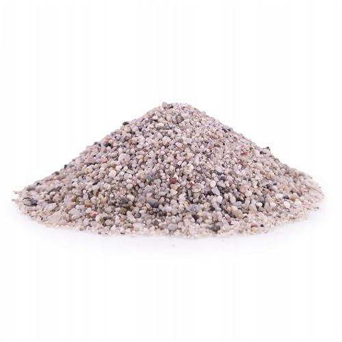 TD STONES Quarzkies Grau 2kg 1-3mm – Natürlicher, pH-neutraler Naturkies & Aquariumboden für Pflanzen, Fische & Garnelen – Dekorativer, schadstofffreier Kies für Aquascaping, Biotop & Aquariendeko