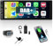 CAMECHO Autoradio DAB Plus1 Din mit Carplay Android Auto, 6,86 Zoll Carplay Display Bildschirm Single Din mit Mirror Link Bluetooth FM Radio USB/EQ SWC +Rückfahrkamera+MIC