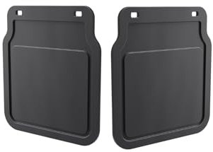 DOMAR, 2 prese paraspruzzi universali in gomma, 20 x 22,5 cm, colore nero, paraspruzzi per rimorchi, roulotte, auto