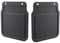 DOMAR, 2 prese paraspruzzi universali in gomma, 20 x 22,5 cm, colore nero, paraspruzzi per rimorchi, roulotte, auto