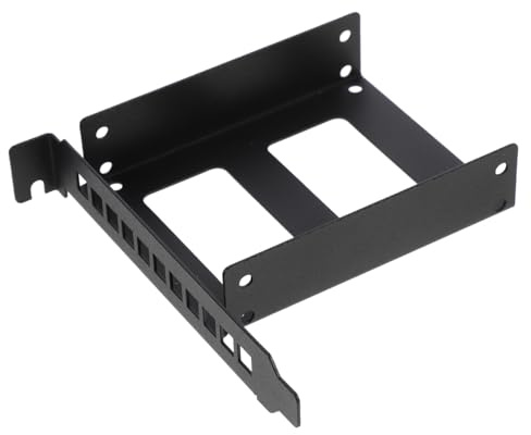 SHINEOFI Pci Slot Expansion Rear Bracket Ssd Hard Drive Adapter Drive Bay Converter 2.5 inch Hdd Caddy for Desktop pc Storage Expansion and Cable Management with Screws