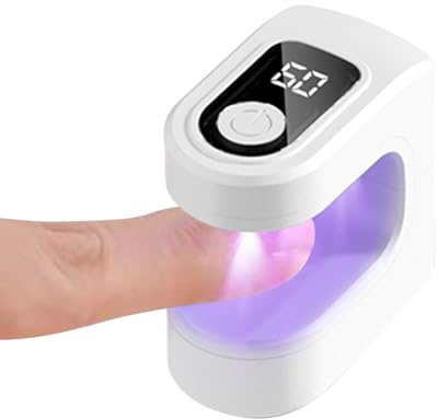 Ahuuen Kompakte UV Lampe Für Gellack | Maniküre Lampe Mit USB-Aufladung | LED Trockner Mit 2 Timerfunktionen Für Unterwegs Studio Salon