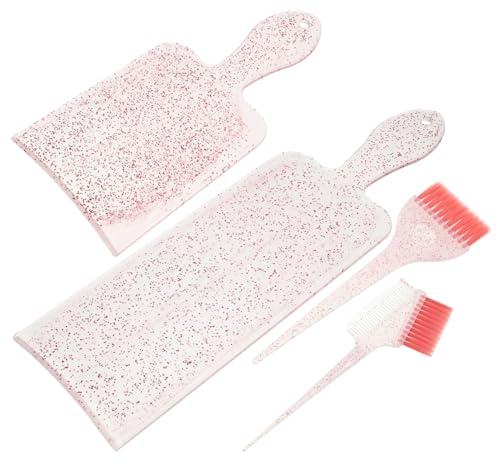 IWOWHERO Highlighting Dye Board mit Haarfärbepinsel und Kamm DIY Haarfärbe Strähnchen und Highlights Profi Heimgebrauch Zubehör für Präzises Auftragen und Gleichmäßige Verteilung