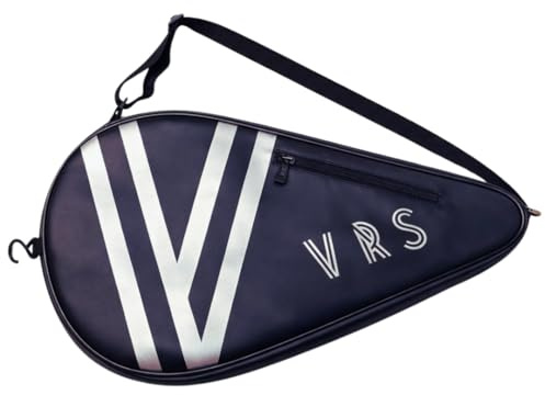 VIRUS VRS Funda Pala Pádel Premium Piel Sintética para Hombre y Mujer - Bolsa Acolchada Impermeable con Gancho para Colgar y Bolsillo - Compatible Beach Tennis y Pickleball - Regalo Pádel - 52cm