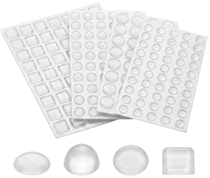 haggiy Ammortizzatori di Colpi Paracolpi in Silicone Trasparente Autoadesivi – 172 Pezzi, 4 Misure – Gommini per Porte, Mobili, Cassetti e Armadi | Autoadesivo, gommini per porte, mobili, cassetti e armadi