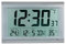 PEWETA KG (GmbH + Co.) Wanduhr Funkuhrwerk LCD-Display B410xH270xT43mm Ku.-Gehäuse silber