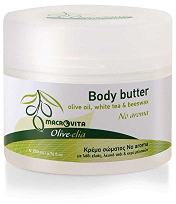 OLIVELIA NO AROMA KÖRPERBUTTER OLIVENÖL, WEISSER TEE & BIENENWACHS 200 ML.