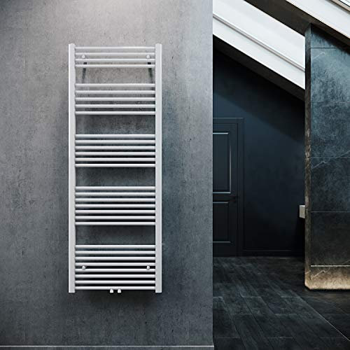 ELEGANT Heizkörper Bad 1600x600 mm Weiß Badheizkörper Mittelanschluss Handtuchwärmer Handtuchtrockner Heizkörper