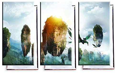 Unified Distribution Avatar - Dreiteiler (120x80 cm) Kunstdruck auf Leinwand • erstklassige Druckqualität • Dekoration • Wandbild