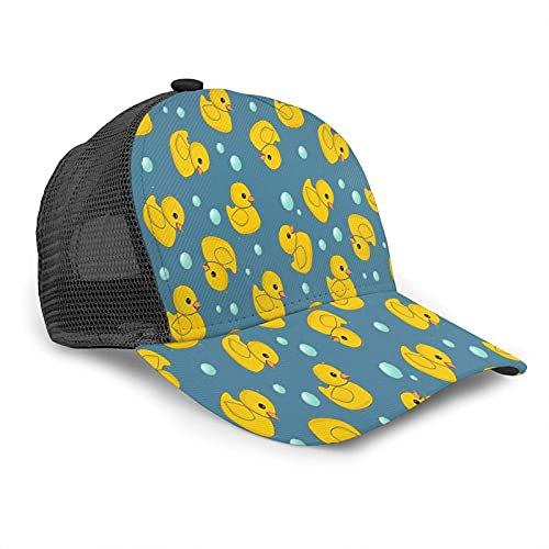 Oaieltj Unisex Baseball Cap Damen Herren Klassische Baseball Cap Verstellbare Snapback Mesh Trucker Hut Sonnenhut, Lustige Enten, One size