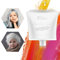 Tinte Temprary para el cabello, tinte blanco para cabello oscuro, tizas para el cabello para niñas, regalo para cumpleaños, Navidad, Halloween, día del cabello loco, día del niño