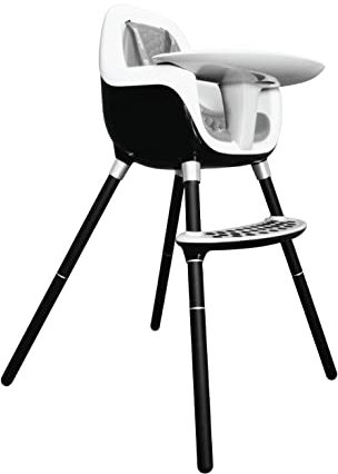 Bumbo Baby Highchair with Saftey Harness and Removable Tray - Portable and Convertible High Chair for Baby - Suitable for Ages 6 Months to 3 Years - Easy to Clean and Assemble - Cool Grey