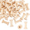 OLYCRAFT 40 Stück Holzspulen 4cm Unfertige Leere Fadenspule Mini Holz Spulen Hölzerne Leere Spulen Natürliche Drahtwebspulen für Kunst DIY Holz Projekte Drahtweben