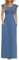 AUSELILY Womens Maxi Dress Ladies' Elegant Ruffle Petal Short Sleeve Long Dresses with Pocket for Beach,Party,Wedding Beja Blue L