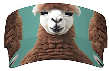 Visor Cap Sonnenhut Alpaka-Lama Alpaka-Lama
