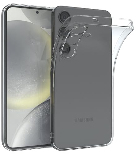 EAZY CASE Hülle kompatibel mit Samsung Galaxy S24 Plus Slimcover Clear Clear Schutzhülle Silikon, Ultra dünn, Slimcover, Handyhülle, Silikonhülle, Backcover, Durchsichtig, Klar Transparent