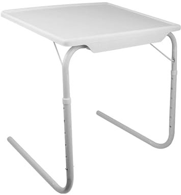 Bargains Crown Portable Foldable Sofa Table | Adjustable Tray Folding Desk Smart Table | Folding Laptop Stand | Sofa Side Table for Eating Drawing Reading Writing Crafting Armchair Table Stand