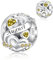 Alstiva August Geburtsstein Charm 925 Sterling Silber 5A Zirkonia Anhänger für Europäische Armbänder Halsketten - Schmuck Geschenk für Damen Frauen
