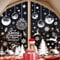 Weihnachtsdeko Fenster Fensterbilder Weihnachten Selbstklebend Groß, 197 Weiß Häuser Schneeflocken Fenstersticker Weihnachts Fensterbilder, Statisch PVC Winter Fensterbild Weihnachten Fensteraufkleber