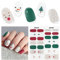 Uñas de Gel Pegatinas - 28Pcs Navidad Uñas Gel Semicurado Envoltura Completa Pegatinas de Envoltura de Uñas Autoadhesivas Navidad Nail Stickers Con Lima de Uñas (Requiere Lámpara UV/LED)