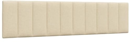 vidaXL Kopfteil-Kissen Hanko Creme 200 cm Stoff