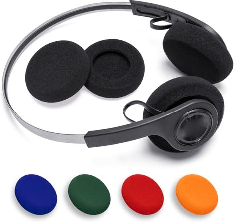 Voarmaks Foam Ear Cushions Replacement Earpads for JLAB Rewind, Rewind 2 Wireless Retro Headphones, Comfortable High-Density Replacement Sponge Cover (Black)