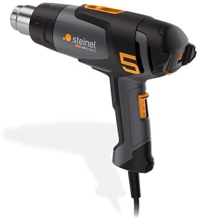 Steinel pistola térmica HM 2120 E con cable de 7,5 m, pistola de aire caliente 2200 W, temperatura 80°-650°C, calentamiento cerámico