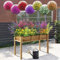 Lorrtta 16 Bundles Artificial Lavender Flowers Outdoor, UV Resistant Plastic Fake Flowers, 7 Colors Artificial Plants for Decoration, Outside Hanging Plants Home Garden Porch Decor (Multi)