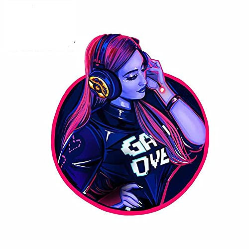 13cmx11.3cm per Gamer Girl Attiva il mio adesivo per auto in vinile del canale YouTube di gioco