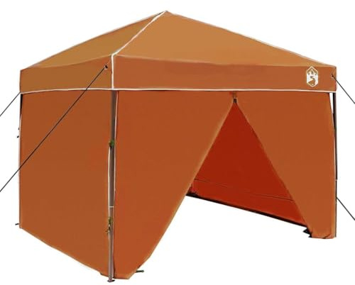 vidaXL Pavillon-Zelt 243 x 243 x 251 cm Orange Stoff