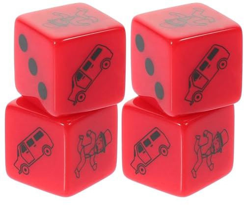 NOLITOY Große Spielwürfel 2 Stück für Schnelles Würfelspiel und Schach für Garten Strand und Kneipen