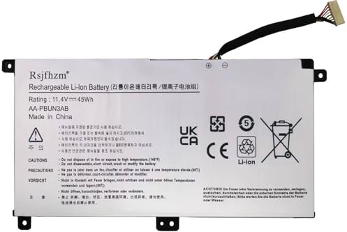 Rsjfhzm AA-PBUN3AB Laptop Ersatz Akku für Samsung Notebook 5 NP500R5M | NT500R5M NT500R5L NT500R5N NT500R5P NT500R5Q，Notebook 7 Spin NP740U NP740U3L NP740U5L NP740U5M Series AA-PBUN3QB