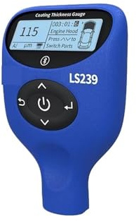 Spessimetro, Misuratore di spessore del rivestimento professionale LS239 5000μm Carica Tester for vernice for auto Display a tre colori