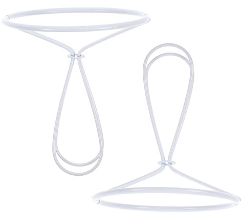 INOOMP Lot de 2 Clips de Fixation en Fer pour Abat-jour Conique 80 Mm, Pince pour Ampoule et Douille Ronde, Accessoires DIY pour Lampes de Table, Lampadaires et Bougeoirs, Usage Maison