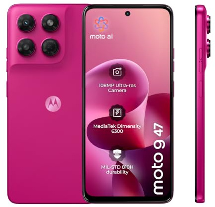 Moto g47 Smartphone 108-MP-Kamera 8-128GB pink
