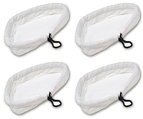 Venkaite Mikrofasert cher Pads 4pcs Universal-Reinigungs Microfaser Reinigungstuch Bezug Bodentücher Dampfbesen mit Dreiecksform für H2O Mop X5