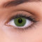 LENZOTICA 2 Stück (1 Paar), Sehr stark natürlich deckende grüne Kontaktlinsen farbig PLATINUM GREEN + Behälter, DIA 14.00, mit Stärke, 3 Monatslinsen, mit Sehstärke, -3.00 Dioptrien, Soft Lens