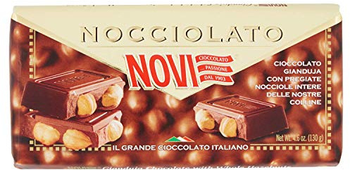 6X Novi Nocciolato Gianduia Italian Chocolate with Hazelnuts 130g