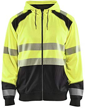 Blaklader 35462528 HOCHVISKOSER KAPUZENPULLOVER, gelb/ schwarz, grootte L
