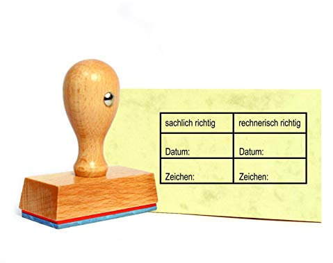Stempel Bürostempel Sachlich Rechnerisch Richtig Tabelle - Buchungsstempel Kontierungsstempel