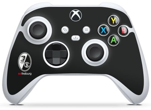 DeinDesign Skin kompatibel mit Microsoft Xbox Series S Controller Folie Sticker SC Freiburg Wappen Offizielles Lizenzprodukt