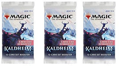 3 Packs Magic: The Gathering Set Booster Pack Lot MTG Kaldheim