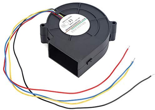 Kuuleyn 97x97x33mm 12V DC 2.94A Doppelkugel-Turbinen-Luftgebläse Lüfter für Picknick-Camping Heizgeräte Zubehör für Grill, Grill