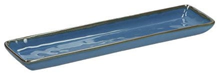 Rose & Tulipani - Vassoio Rettangolare Blu, Set da 4 pz - Arredo Casa, Cucina - Linea Concerto di Colori - Ciotole Cucina - Stoneware - 32x8xh2,5 cm