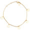 LUUK LIFESTYLE Feminines Armband mit mehreren Plättchen in edlem Design, minimalistisches Aussehen, einzigartiges Schmuckgeschenk für sie, trendy Layer Look, Damenschmuck für Partys und Abende, Gold
