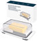 KITCHENDAO Butter Dish With Lid and Knife Shaker for Countertop and Refrigerator, Airtight Container to Keep Fresh, Dishwasher Safe, Plastic for West/East Coast
