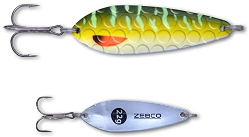 Zebco Premium Trophy Z-Slim schlanker Blinker Angelköder Hecht Köder mit scharfen Drillings-Angelhaken für das Raubfisch Spinn-Angeln, Pike, 15 g