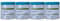 Colorus 4 x Masker Tape Gewebe PLUS | Gewebe-Klebeband Abdeckfolie 55 cm x 20 m | Klebeband für raue Untergründe | Malerfolie mit Gewebeband für Innen und Außen | Folie mit UV-Klebestreifen