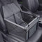 LHCY Hundeautositz, Auto-Sitzerhöhung für kleine und mittelgroße Hunde und Katzen, wasserdichte atmungsaktive Haustier-Automatte, Faltbare Oxford Cloth Safety Car Haustiertragetasche (dunkelgrau)